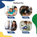 EPI 12 Pack Wide Ruled Composition Notebook Assorted Marble Colors - 200 Pages (100 Sheets), 9-3/4 x 7-½ - Classroom Back to School Supplies, Heavy Duty, Durable Hardcover Office Notebooks, Sewn