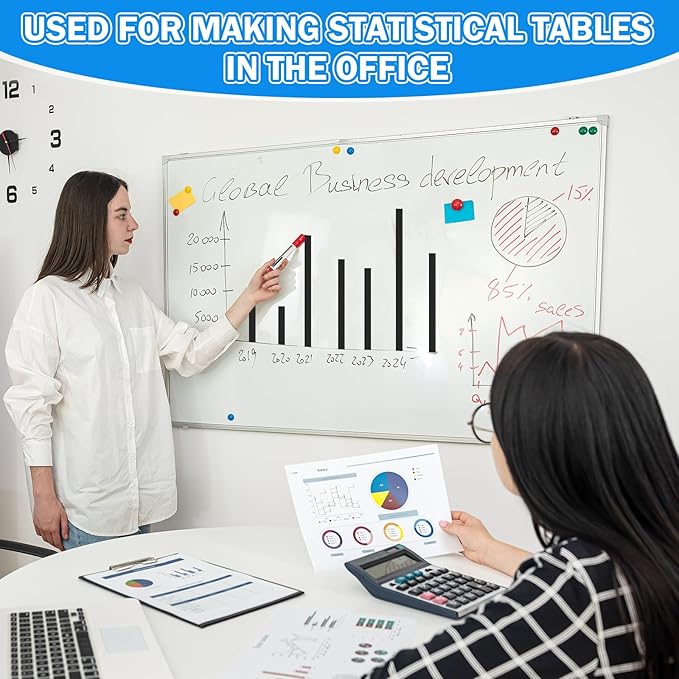 AmazingSpark Magnetic Tape Roll Thin Strips, 0.39 Inch x 66 Feet Magnetic Board Dividers Whiteboard Graphic Decorative Tape Marking Line for Classroom Office Art Accessories(Black)