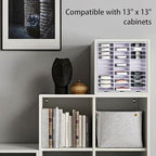 Krafetto 36 Grids Ink Pad Storage Rack, Wall-mountable Stamp Pad Organizer Holder Compatible with Standard Size Ink Pads（Grid Size 4.1" W × 3.9" D × 0.9" H）