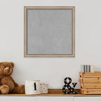 Amanti Art Silver Framed Magnetic Board 18x18 Small Vision Board for use with Magnets, 100% Metal Sheet to Display Items as Office Decor or for Home Organization in mudroom, Kitchen or Kids Room