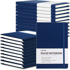 LYDTICK 20 Pack Journals for Writing College Ruled Notebooks Journal in Bulk, Hardcover Notebooks (200Pages) for Note Talking, Lined Bullet Journals for Home School Office, 5.7"x8.4", Navy