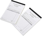 CH Printco Custom Sales, Invoice, Statement, Estimate, Quote, Personalized Multipurpose Duplicate Carbonless Form with Your Company Name - 2 Books (100 Sets) 5-1/2" Wide x 8-1/2" Tall.