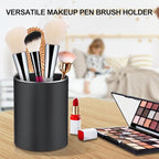 Dopaka Pen Holder Pencil Holder for Desk, Metal desk pen holder, Makeup Brush Holder, pencil cup, pen organizer for desk, for Office, School, Home, and Kids 3.9×3.14inch (Black)