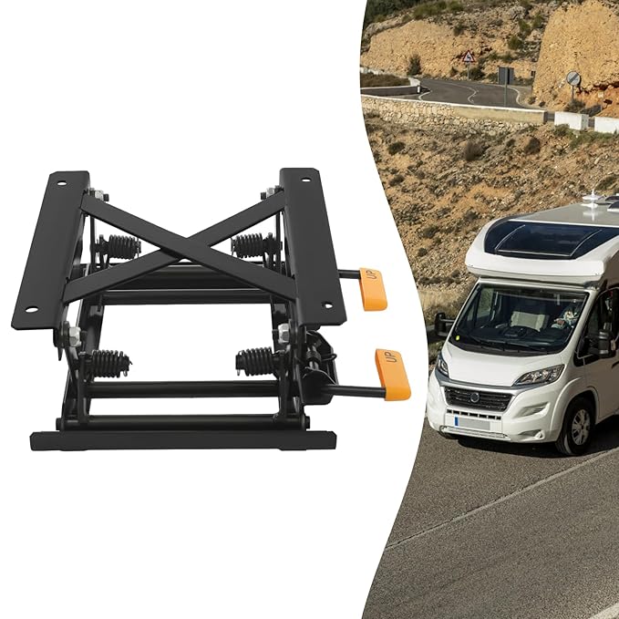 Car Seat Height Adjuster, 2.76-5.12 Inches Lifting Height Car Seat Lifter Bracket by Hand Pedals, Seat Lifting Base