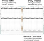 Heveboik Income & Expense Log Book - A4 Income and Expense Tracker for Small Business, Accounting Bookkeeping Tracking for Woman and Man, 8" x 10.5", Teal Floral