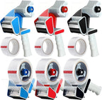 Dunzoom 6 Pack Packing Tape Dispenser Gun with 6 Roll 2 Inch 2.7 Mil Heavy Duty Packaging Tape Gun for Packing Boxes Moving