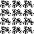 VNDUEEY 24Pcs Black Fridge Magnet Refrigerator Magnets, Magnets for Whiteboard, Small Strong Magnet for Kitchen, Office, School, Locker, Metal Decorative
