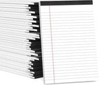 36 Pack Small Legal Pads 5x8 White Note Pads 5x8 College Ruled Paper Tablets for Office 80 GSM Paper Pads Narrow Ruled Legal Pad White Small Notepad 30 Sheets Writing Pad Lined Notepads for Office