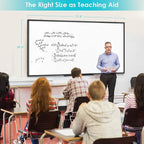 White Board Dry Erase 72x40, Large Magnetic Whiteboard Maxtek Dry Erase Boards for Wall, Aluminum Presentation Wall-Mounted Marker Board with a Long Pen Tray for School, Classroom, Office & Home