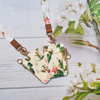 Lanyard Wallet,Wallet Lanyard,lanyards for id Badges,lanyards for id Badges for Women,Lanyard Wallet for Women,Fashion Badge Holder with Zipper（Cactus）