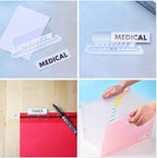 File Folder Tabs, Paxcoo 50 Sets Hanging File Folder Labels Tabs and Inserts for Hanging Folders