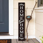 Farmhouse Wooden Welcome Sign Stand for Front Door, 47" Rustic Large Home Sweet Home Welcome Sign for front porch, Vertical Tall Xmas Gift Porch Leaner Decor for Outdoor Garden Patio