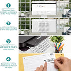 Address Labels 1’’x2-5/8’’ Stikcer Paper 30-UP 250 Sheets for Laser/Inkjet Printer Matte 7500 White Blank Printable Labels on 8.5x11 Inch for Mailing, Shipping, and Organizing