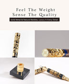 ARTEX Luxury Fountain Pen Set With Stand - Museum Art Collections - Crafting Timeless Beauty - the Best Gift & Office Desk Decor, German SCHMIDT Fine Nib, Inspirational Office Desk Decor