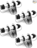 QWORK Aluminum Trailer Document Holder Registration Card Box Insurance, 4 Pack Tube Style Document Holder, 1-5/8" x 9", for Truck and Trailers