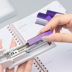 NatSumeBasics 6000 Purple Staples 26/6 Standard Colored Staple for Refill Desk Manual Stapler School Office Supplies Accessories (Purple)