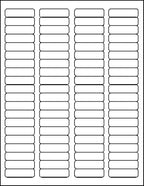 MACO Laser/Ink Jet White Return Address Labels, 1/2" x 1-3/4", 80 per Sheet, 2000 per Pack (ML-8025)