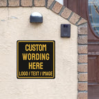 Custom Sign Bulk Personalized Metal Signs For Outdoor Indoor Business Home Store Office Yard Street Lawn Make Your Own Customized Signs With Your Logo Text Photo, 8x8inch