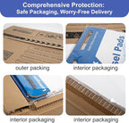 Lumspax Sticky Easel Pads 25x30 In, 3 Pack Large Self Stick Flip Chart Paper with Enhenced Power, 90 Sheets Total