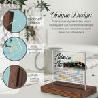 Admin Assistant Gifts, Thank You Desk Sign for Administrative Professionals, Office Support Staff Appreciation Plaque, Recognition Decor for Admin Week PA041