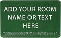 ADA CENTRAL SIGNS - 9" X6" Personalized Custom Sign - ADA Compliant Tactile Graphics Grade 2 Braille Text Acrylic Wall Signs - Add Your Room Name Text Sign for Home School Office Business Workplace