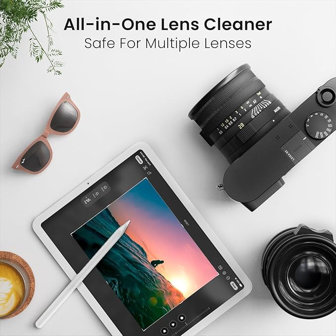 EVEO Eyeglass Cleaner Spray - No Streaks Technology with Microfiber Cleaning Cloth- Glasses Cleaning Kit - Glasses Cleaner Spray with Lens Cleaner Cloth - Screen & Eye Kit - 1 Pack