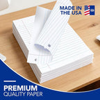 Kaisa Notebook Paper 24 Pack 8x10.5 3600 sheets College Ruled Loose Leaf Paper Filler Paper for 3-Ring Binder Paper 150 Sheets/Pack Notebook 3-Hole Punched Lined Paper(24Pack-college)