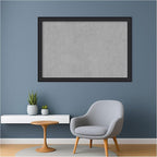 Amanti Art Black Framed Magnetic Board 27x39 Large Vision Board for use with Magnets, 100% Metal Sheet to Display Items as Office Decor or for Home Organization in mudroom, Kitchen or Kids Room