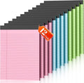 Legal Pads 8.5 x 11, 12 Pack Colored Note Pads 8.5 x 11 Pink Notepad 8.5 x 11 Multi-Color Pink/Green/Blue Writing Pads 8.5 x 11 Lined Paper Pads Wide Ruled Legal Pad Notebook Paper, 30 Sheets per Pad