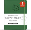 Panda Planner Pro A4 Daily Planner 2026 – 6 Month Undated Daily Productivity Planner with Large 8.5x11 Layouts, Weekly & Monthly Calendar Planner, Goal Tracker, Habit Tracker & Time Management Organizer – Dark Green