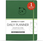 Panda Planner Pro A4 Daily Planner 2026 – 6 Month Undated Daily Productivity Planner with Large 8.5x11 Layouts, Weekly & Monthly Calendar Planner, Goal Tracker, Habit Tracker & Time Management Organizer – Dark Green