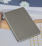 Yansanido Spiral Notebook, 4 Pcs 4 Color A5 Thick Plastic Hardcover 7mm College Ruled Paper 80 Sheets (160 Pages) Journal for School and Office Supplies (4 Pcs A5)