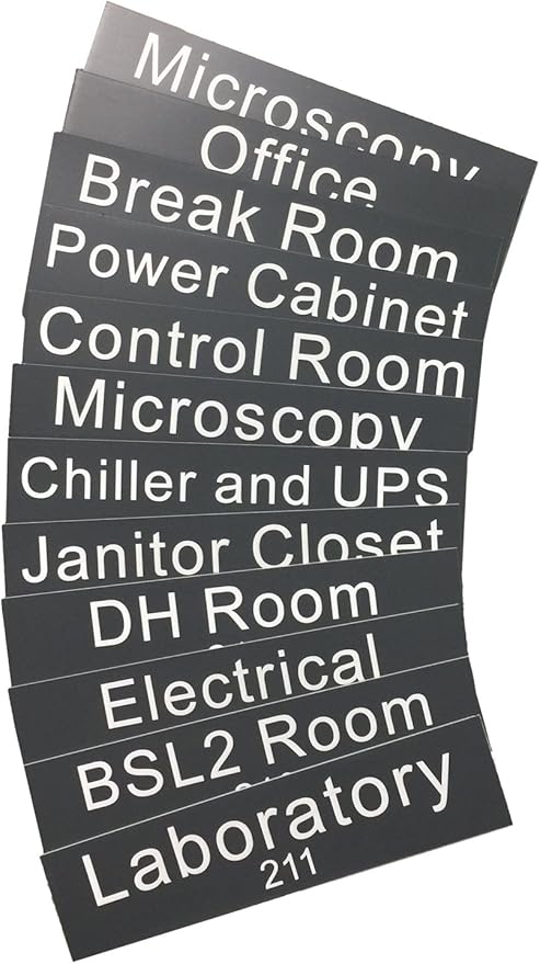 Made in USA Personalized Desk Name Plate – Custom Engraved Office Sign, 2”x8” – Choose Color, Font & Holder by Griffco Supply
