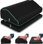 Feagar Foot Rest for Under Desk at Work - Ergonomic Foot Stool with Washable Cover, 2 Adjustable Height Footrest for Office, Home and Car Use, Supports Comfortable Sitting Posture