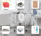 JANE EYRE Magnetic File Holder - 3PCS Paper File Mail Organizer No Drilling Magazine Paper Document Organizer for Cabinets Office Whiteboard