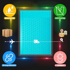 skardeco 4x8 Inch Teal Bubble Mailers 80 Pack Self-Seal Poly Padded Envelopes Suitable for Small Businesses to Package and Mail Jewelry Cosmetics, Electronic Products, Cards (Teal, 4 * 8-80)