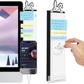 Office Desk Accessories 2pcs Multifunction Computer Monitor Memo Board - Office Supplies for Women Men Computer Sticky Note Holder Home Decor (Rabbit Monitor Memo Board with Clip)