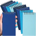 Tenceur 8 Pcs Pocket Notebook Bulk Small 3x5 Inch Spiral Notepads Mini Top Bound Notebook with Lined 120 Pages Ruled Memo Pads for Office College Nurse Essentials Back to School Gift