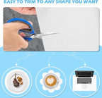 MooiFun Drawer Liners, Waterproof Shelf Liner, Anti-Slip Non-Adhesive BPA Free Kitchen Cupboard Cabinet Liner Refridge Fridge Mats Sink Protector Strong Durable for Home (White/15.7in x 20Ft)