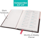 2026 Pocket Planner/Pocket Calendar, 3.5"x6": Includes 14 Months (November 2025 - December 2026) / 2026 Weekly Planner/Weekly Agenda/Monthly Calendar Organizer (Pink/Black)