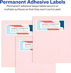 Avery Address Labels for Laser & Inkjet Printers, 300 Labels Per Pack, 3 Packs, 900 Total (18160)