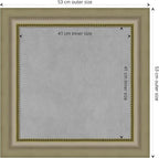 Amanti Art Silver Framed Magnetic Board 21x21 Small Vision Board for use with Magnets, 100% Metal Sheet to Display Items as Office Decor or for Home Organization in mudroom, Kitchen or Kids Room
