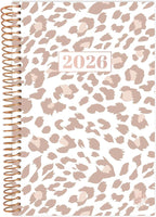 bloom daily planners 2026 Pocket Planner - 4” x 6” - (January 2026 - December 2026) - MINI Weekly/Monthly Agenda Organizer & Calendar Book - Tan Leopard