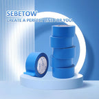 SEBETOW Blue Painters Tape 2 Inch Bulk - Blue Tape for Painting Automotive Walls Packing Removable NO Residue, Paint for Indoors & Outdoors, 2 Inches x 55 Yards x 5 Rolls