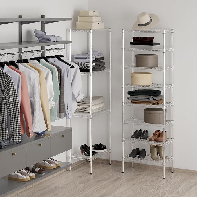 Regal Altair 14" Deep x 24" Wide x 74" Height Wire Shelving Kit | 8-Tier | NSF Commercial Storage Rack Unit