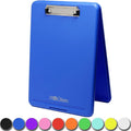 Think2Master Blue Plastic Storage Clipboard. | 25% Heavier & 25% Sturdier| Heavy Duty and Won’t Flex or Bend Like Other Brands (Compare The Weight). Storage Compartment Holds 150 Letter Sized Paper.