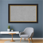 Amanti Art Black Framed Magnetic Board 30x46 Large Vision Board for use with Magnets, 100% Metal Sheet to Display Items as Office Decor or for Home Organization in mudroom, Kitchen or Kids Room