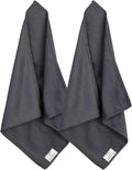 loukin 2 Pack Whiteboard Cleaning Cloth, Dry Erase Cleaning Cloth for Classroom, Home and Office Use, Reusable and Washable, Grey, 12" x 12"