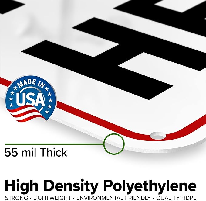 Custom Arrow,Custom Directional Sign, Arrow Down Sign, 18x24 Inches, 55 mil thick HDPE (high density polyethylene) Made in USA by My Sign Center