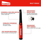 Goldblatt Cordless Electric Spin Scrubber 18-Piece Kit, Power Scrubber with Battery Indicator Light, Waterproof Electric Cleaning Brush for Grout, Tile, Bathroom, Kitchen Cleaning
